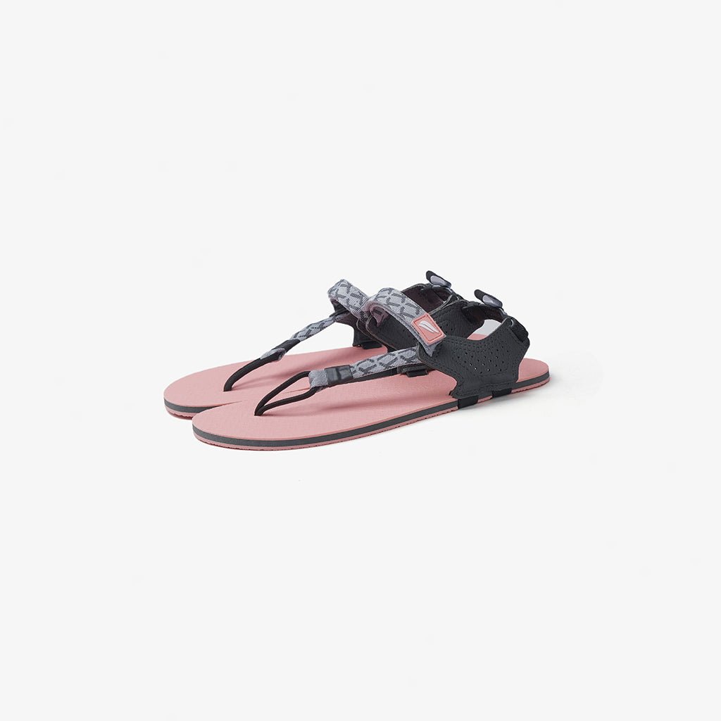 Tapak V1.5 Barefoot Flip Flops Light Grey On Pink