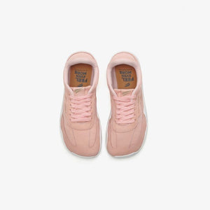 Pada Barefoot Sneakers - Peach Pink On White - Pyopp Fledge Barefoot