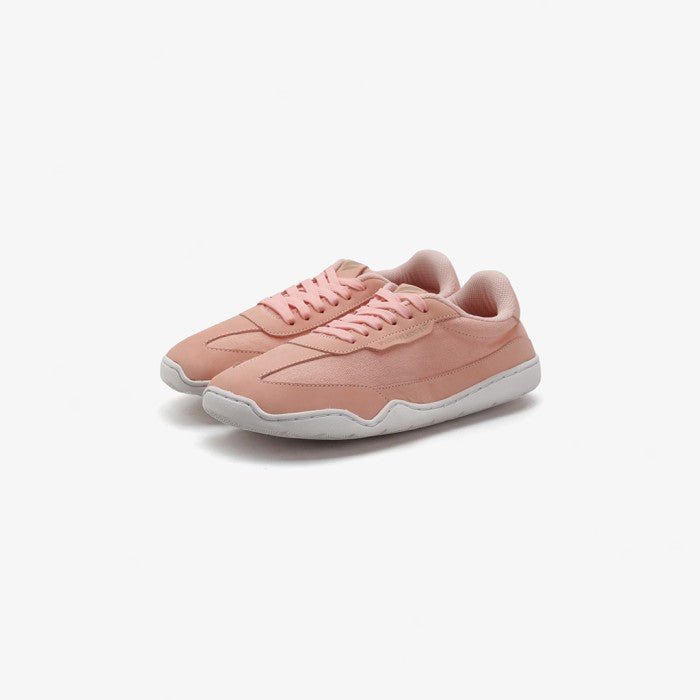 Pada Barefoot Sneakers - Peach Pink On White - Pyopp Fledge Barefoot