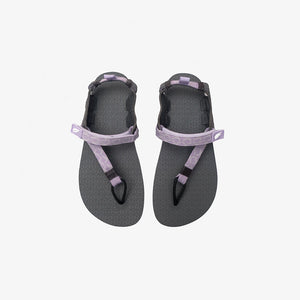 Tapak V1.5 Barefoot Flip Flops - Lilac On Grey - Pyopp Fledge Barefoot