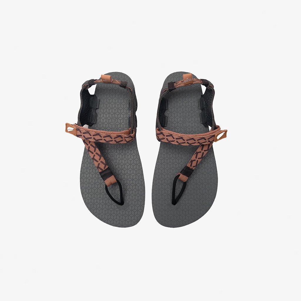 Tapak V1.5 Barefoot Flip Flops - Linen On Grey - Pyopp Fledge Barefoot