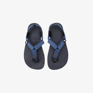 Jelajah Road Barefoot Flip Flops - Teal Blue On Black - Pyopp Fledge Barefoot
